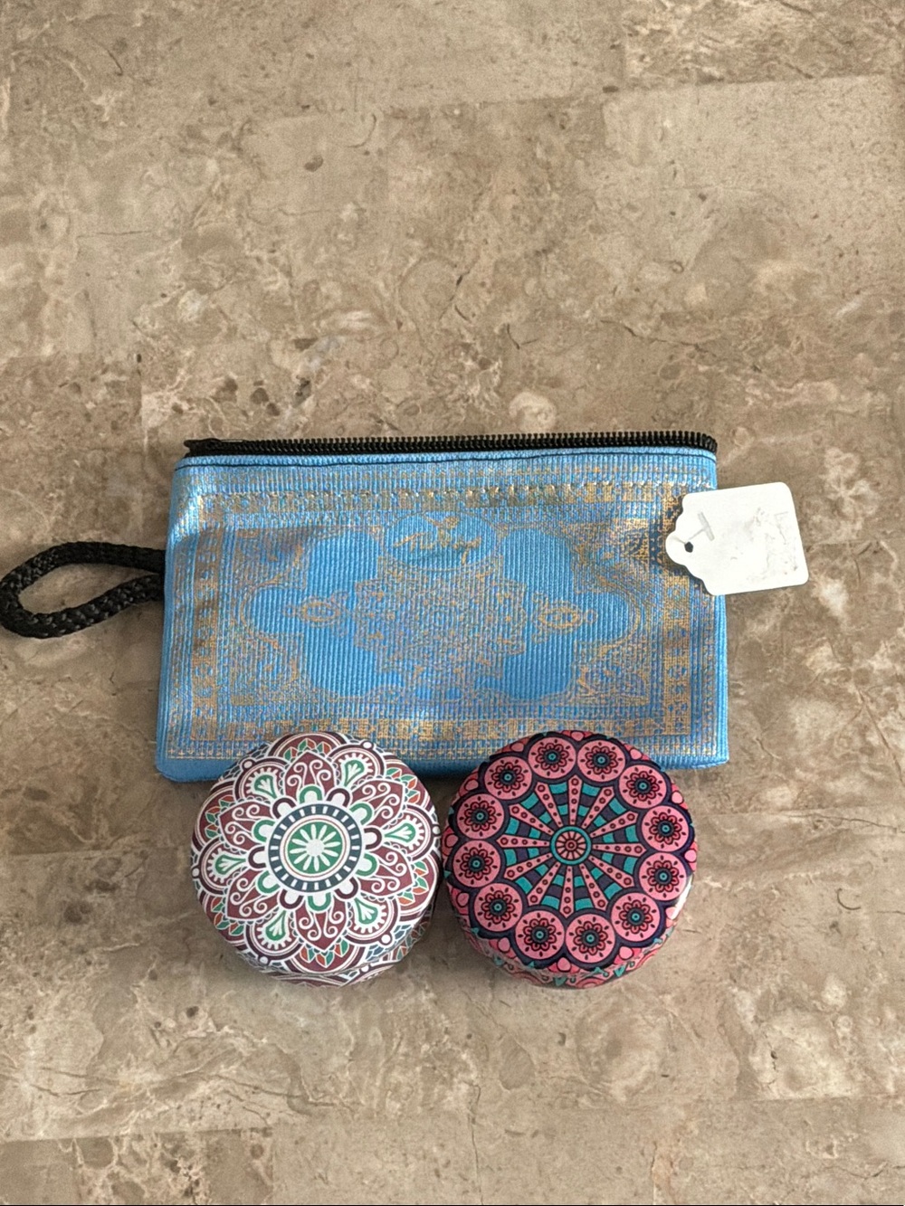 Travel Candles in Pretty Zipper Pouch